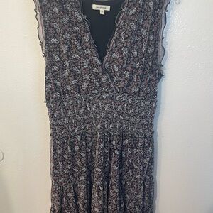 Floral Black Dress